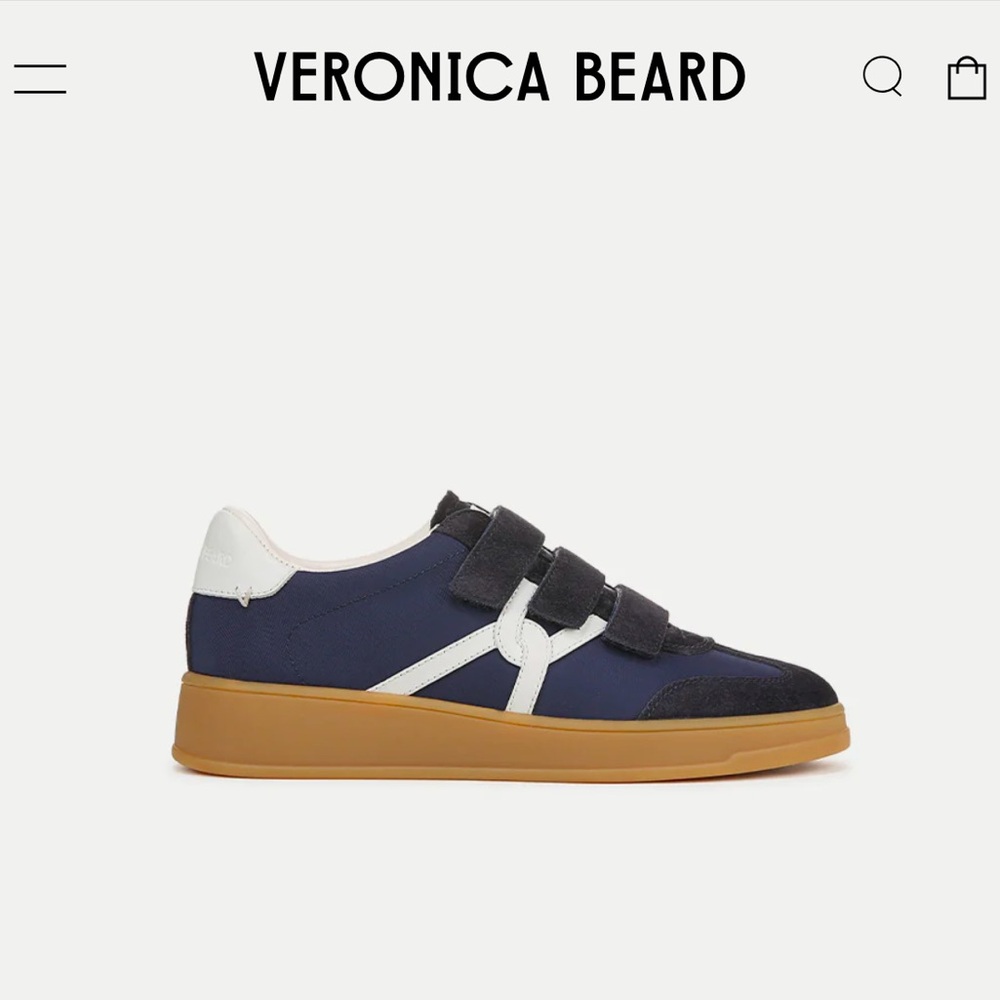 Veronica Beard Reagan Velcro Sneaker - Blue size 9